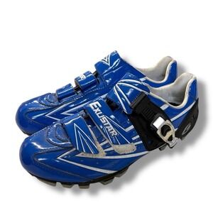 Exustar Blue  Unisex MTB Bike Shoes Euro  Sz 41